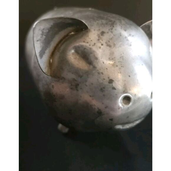 Vintage LEONARD Silver Plate Piggy Bank Pig - Picture 6 of 7